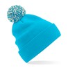 Winter hat - mod. B450:Surf Blue, 100% acrylic, Off-white, One Size